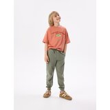 Reserved Jogger hlače isprana izgleda - smeđezeleno | shoptok.hr