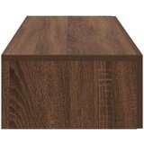 vidaXL Stenska polica s predali rjav hrast 60x26,5x15 cm inž. les | Shoptok.si