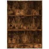 vidaXL Knjižna omara dimljeni hrast 80x24x109 cm inženirski les | Shoptok.si