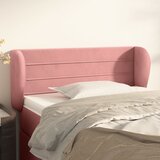  Uzglavlje s ušima ružičasto 103x23x78/88 cm baršunasto | shoptok.hr