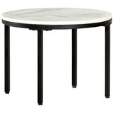  Stolić za kavu bijelo-crni Ø 50 cm od pravog punog mramora | shoptok.hr
