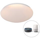 QAZQA Pametna moderna stropna svetilka bela 38 cm z LED in RGB - Iene Cene