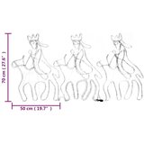  Božićne figure sveta tri kralja s 504 LED žarulje 70 x 50 cm | shoptok.hr