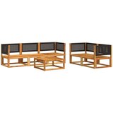  6-dijelna set vrtnih sofa s jastucima masivno bagremovo drvo | shoptok.hr