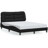  Okvir za krevet bez madraca Hvar crni 140x190 cm od umjetne kože | shoptok.hr