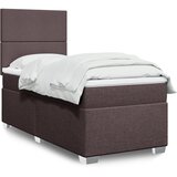 The Living Store Box spring postelja z vzmetnico temno rjava 80x200 cm blago - Box Spring Postelja, (21517063) | Shoptok.si