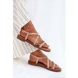 VINCEZA Flat Sandals With Decorative Straps | Shoptok.si