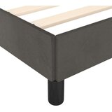  Posteljni okvir z vzglavjem temno siv 140x190 cm žamet, (20788541) | Shoptok.si