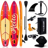 THUNDER Napihljiva SUP deska 320 × 75 × 15 cm – set z veslom, sedežem, torbo in pumpko ® RETRO, (5000091249) | Shoptok.si