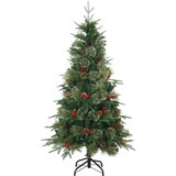  Umjetno božićno drvce s nogom s stalakom Zelena 120 cm PE i PVC | shoptok.hr