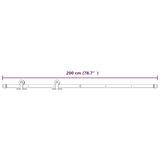  Drsna vrata s kompletom vodil 95x210 cm trdna borovina, (20804487) | Shoptok.si