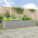  Sadilica Svijetlo siva 385 x 100 x 75 cm Cinkani čelik | shoptok.hr