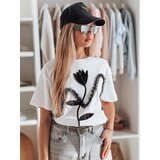 DStreet T-shirt damskie oversize z efektem 3D PETINIA biała | Shoptok.si