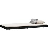  Za krevet crni 100 x 200 cm od masivne borovine | shoptok.hr