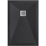 Astral stone tuš kada 120x80 - liveni mermer crna Cene