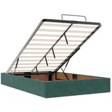 vidaXL Otomanski posteljni okvir z vzmetnicami zelen 120x200cm žamet, (21670777) | Shoptok.si