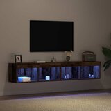  Set TV komoda s LED svjetlima 2 pcs Staro drvo 80 x 30 x 30 cm | Eponuda.ba