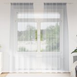  Zavjese sa zavjesama 2 pcs Tamnosiva 140 x 260 cm Poliester | shoptok.hr