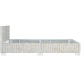 vidaXL okvir za krevet od prirodnog ratana sivi 140 x 200 cm | shoptok.hr