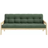 Karup Design Raztegljiv kavč Grab Natural Clear/Olive Green