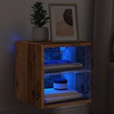 vidaXL Stenska TV omarica z LED lučkami star les 30x28,5x30 cm | Shoptok.si