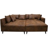 MID.YOU Ecksofa inkl. Hocker, mikrovlakna rjava | Shoptok.si