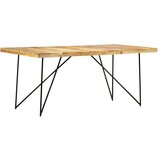 vidaXL Jedillna miza 180x90x76 cm trden mangov les | Shoptok.si