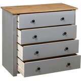  Komoda siva 80x40x73 cm borovina Panama Range, (20622207) | Shoptok.si
