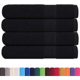vidaXL Ručnici 4 kom crni 100 x 200 cm 360 gsm od 100 % pamuka | shoptok.hr