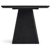 Furnhouse Črna jedilna miza z mizno ploščo v hrastovem dekorju 90x180 cm Star – | Shoptok.si