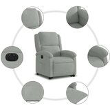 vidaXL Električni naslonjač na podizanje svjetlosivi baršunasti | shoptok.hr