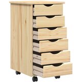  Set stola i pokretnog ormara MOSS 2 pcs Smeđa | shoptok.hr