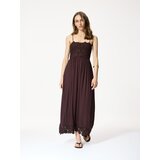 Reserved Maxi haljina s visokim udjelom viskoze - smeđi | shoptok.hr
