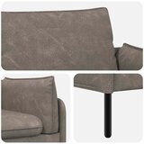 SOFA za dvije osobe Siva 188 x 81 x 89 cm Umjetna koža Slike