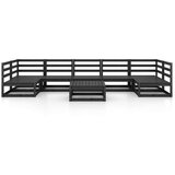 Sedežna garnitura 8-delna trdna borovina | Shoptok.si