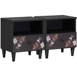  Noćni ormarić 2 pcs Smeđa 40 x 33 x 46 cm Čvrsto drvo manga | Eponuda.ba