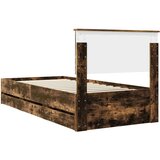  postelja s predali, inženirski les, dimljena oreh, 90×190 cm | Shoptok.si