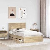  Okvir za krevet s ladicama Sonoma hrast 120 x 200 cm | shoptok.hr