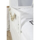MID.YOU Postelja Traumhaus, Bor, Bela, Masivno | Shoptok.si