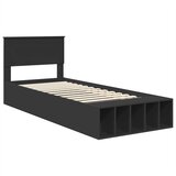  Krevetna konstrukcija Crna 75 x 190 cm Konstruirano drvo | Eponuda.com
