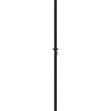  Vrtna vrata s mogućnošću zaključavanja crna 100x200 cm aluminijska | shoptok.hr