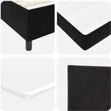 Box spring krevet s uzglavljem Crna 200 x 200 cm Baršun | shoptok.hr