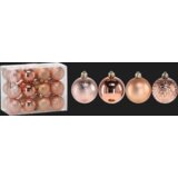 Molarem Home Set od 24 kuglice za božićno drvce – 6 cm, roza | shoptok.hr