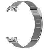 INF Kovinski pašček, združljiv z Xiaomi Mi Band 8/9/10 - vzmetna zasnova Grey, (5000074102) | Shoptok.si