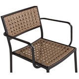 Venture Home Paola vrtna stolica s rukohvatima, prirodna boja drva, set od 4 | shoptok.hr