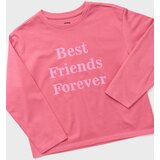 Sinsay Pamučna majica dugih rukava s natpisom | shoptok.hr