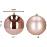  Set Kuglica za Božićno Drvce Ružičasto Zlato 10 cm 6 kom. | shoptok.hr