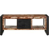 vidaXL Klubska mizica večbarvna 90x50x36 cm trden predelan les | Shoptok.si