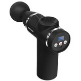 INF 32-stopenjska mini pištola za fascijo: polnilni LCD masažni aparat za mišice Black + Silver, (5000136704) | Shoptok.si