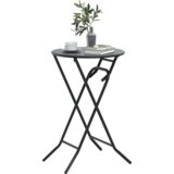  Sklopivi vrtni stol Antacitski Ø50x72 cm Čelik | shoptok.hr